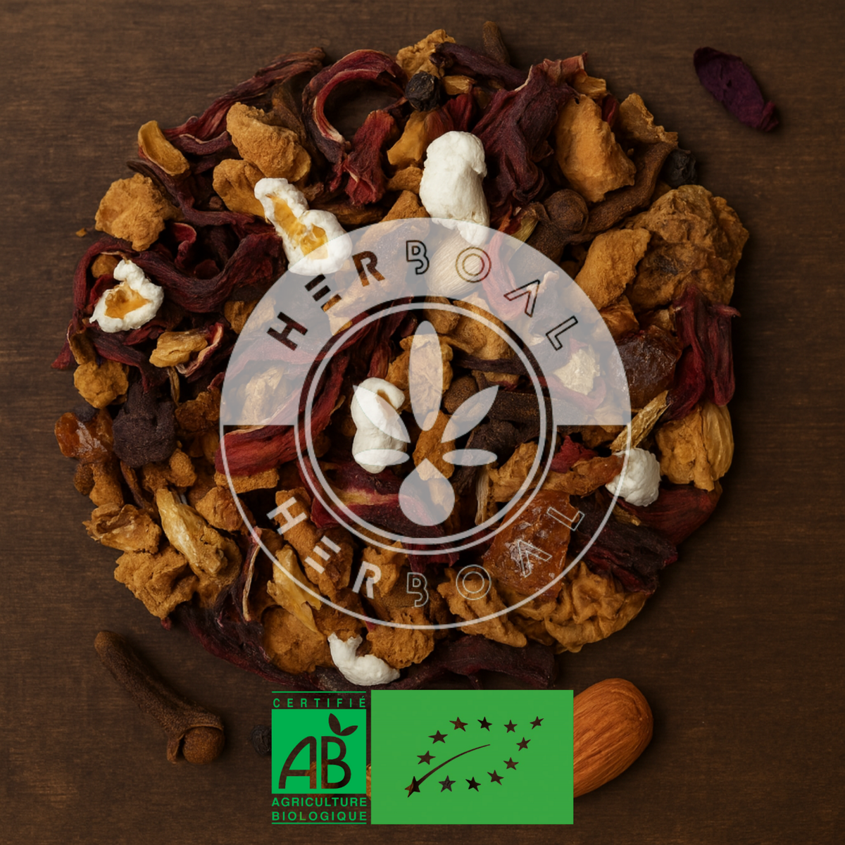 Infusion Cocooning Bio en vrac aux épices, orange et cannelle – Herboal